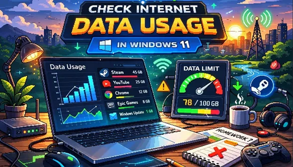 Internet bajo control: cómo supervisar y limitar el uso de datos en Windows 11