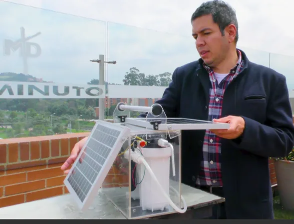 UNIMINUTO presenta prototipo de potabilizador solar