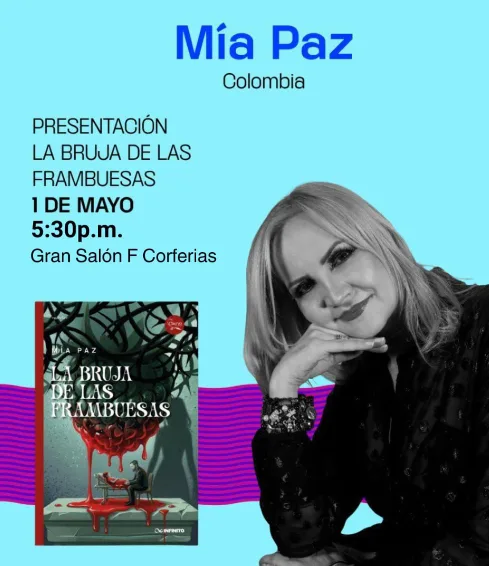 Mia Paz presenta en la Filbo: “La  bruja de las frambuesas”