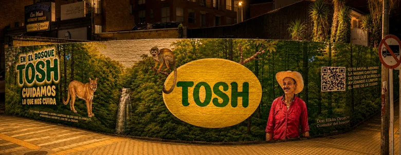 Tosh nos presenta murales inteligentes que absorben CO2