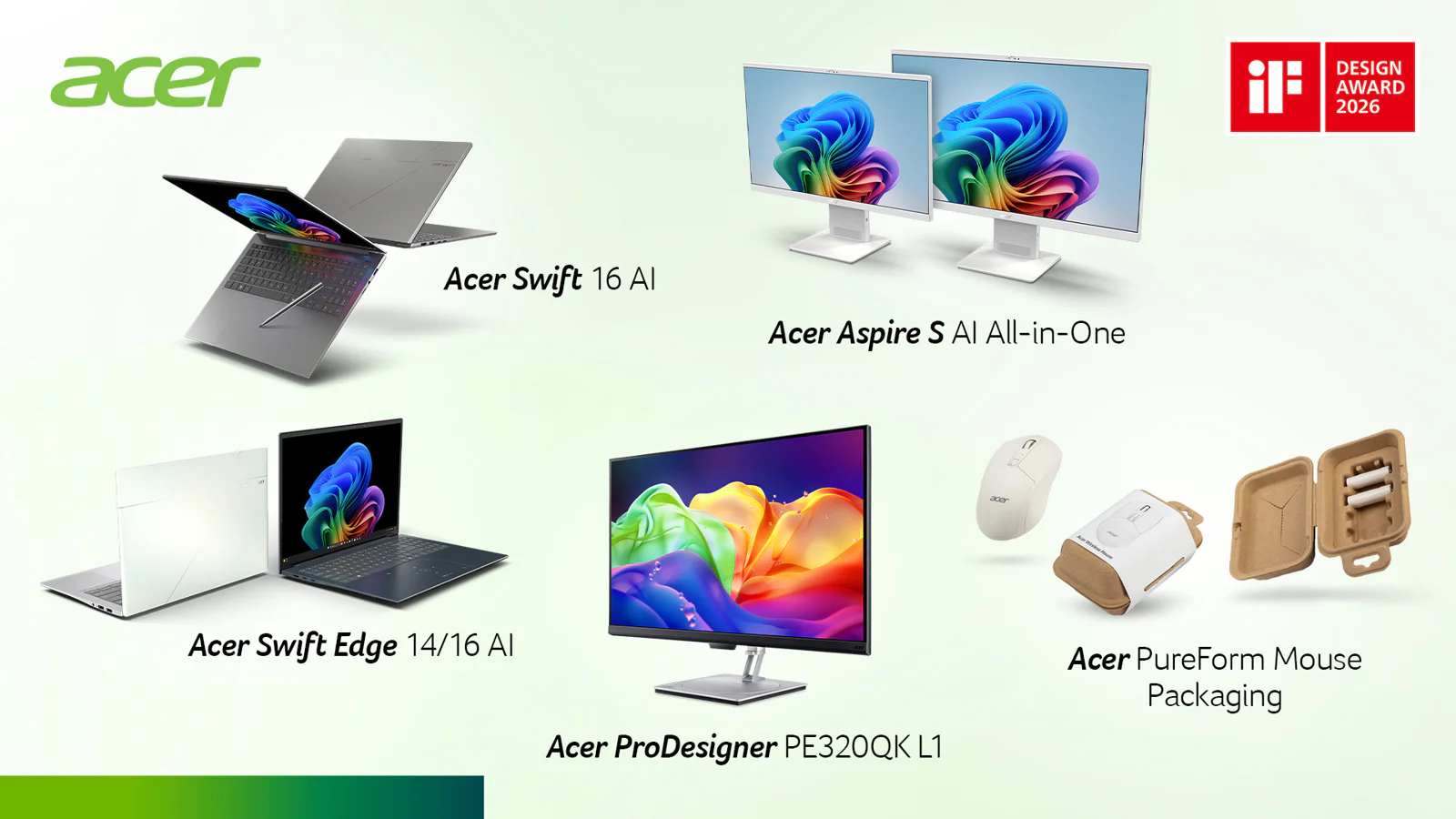 Los computadores ultradelgados de la serie Swift de Acer ganan múltiples premios