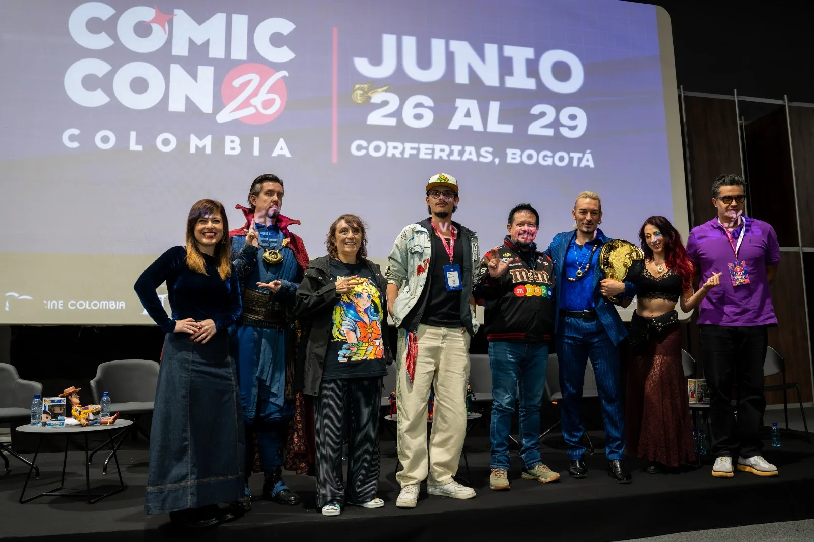 Comic Con Colombia 2026 con Superman, One Piece y la banda de Naruto.