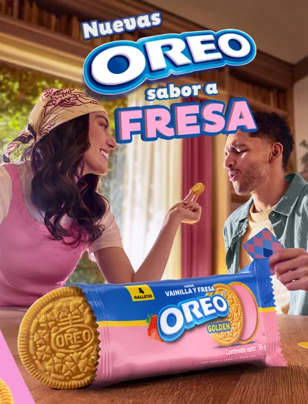 Oreo ahora con sabor a fresa