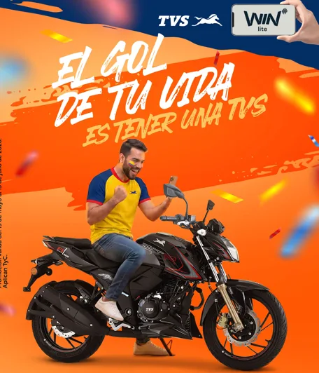 TVS Motor y Win Sports se unen para llevar la Copa 2026 a más colombianos