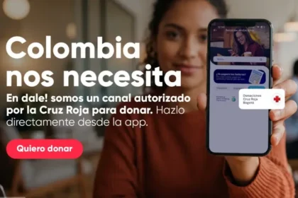 dale! habilita botón de donación a la Cruz Roja Bogotá para apoyar a los afectados por el terremoto