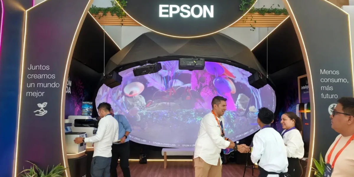 Epson en Andicom 2026: un espacio donde el medio ambiente cobra vida a través de un domo inmersivo