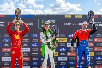 Tatiana calderón se convierte en la primera mujer en ganar una carrera de Nascar Brasil